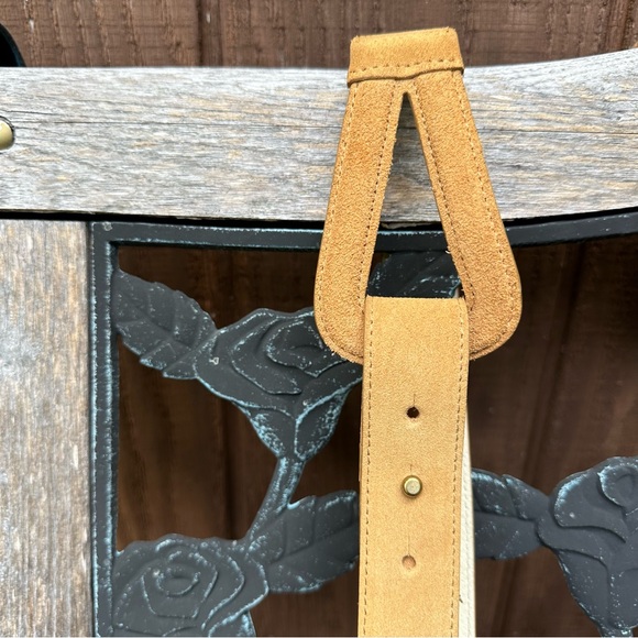 Coldwater Creek Folding Suede Loop Belt S - Picture 2 of 6